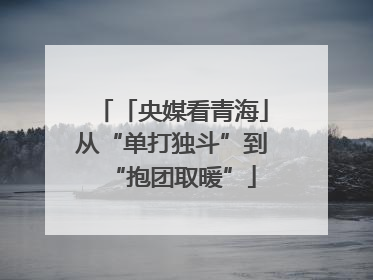「央媒看青海」从“单打独斗”到“抱团取暖”