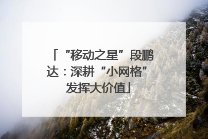 “移动之星”段鹏达：深耕“小网格” 发挥大价值