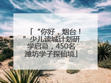 “你好，烟台！”少儿读城计划研学启幕，450名潍坊学子探仙境