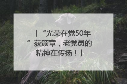 “光荣在党50年”获颁章，老党员的精神在传扬！