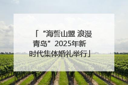 “海誓山盟 浪漫青岛”2025年新时代集体婚礼举行
