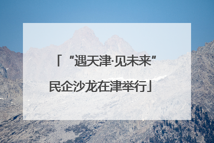 “遇天津·见未来”民企沙龙在津举行