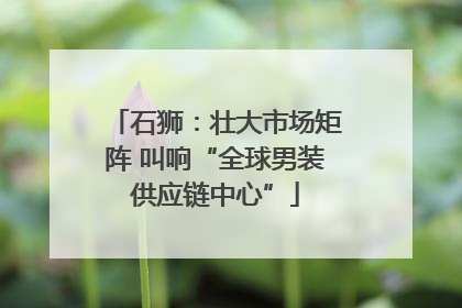 石狮：壮大市场矩阵 叫响“全球男装供应链中心”