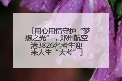 用心用情守护“梦想之光”，郑州航空港3826名考生迎来人生“大考”