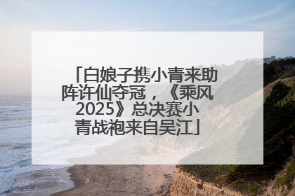 白娘子携小青来助阵许仙夺冠，《乘风2025》总决赛小青战袍来自吴江