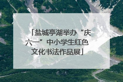 盐城亭湖举办“庆六一”中小学生红色文化书法作品展