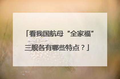 看我国航母“全家福” 三舰各有哪些特点？
