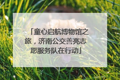 童心启航博物馆之旅，济南公交善亮志愿服务队在行动