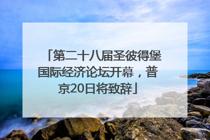 第二十八届圣彼得堡国际经济论坛开幕，普京20日将致辞