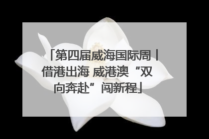 第四届威海国际周丨借港出海 威港澳“双向奔赴”闯新程