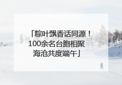 粽叶飘香话同源！100余名台胞相聚海沧共度端午