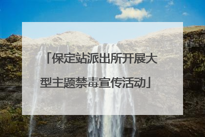 保定站派出所开展大型主题禁毒宣传活动