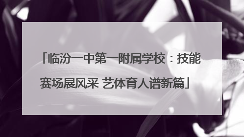临汾一中第一附属学校：技能赛场展风采 艺体育人谱新篇
