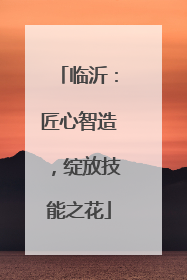 临沂：匠心智造，绽放技能之花
