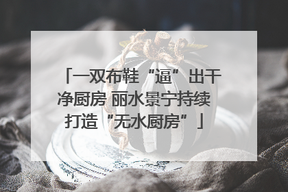 一双布鞋“逼”出干净厨房 丽水景宁持续打造“无水厨房”