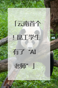 云南首个！昆工学生有了“AI老师”
