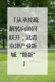 从承接疏解转向协同跃升，武清京津产业新城“焕新”