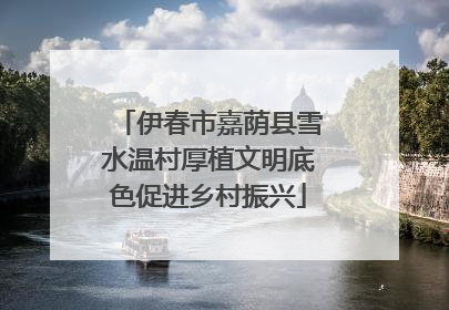 伊春市嘉荫县雪水温村厚植文明底色促进乡村振兴