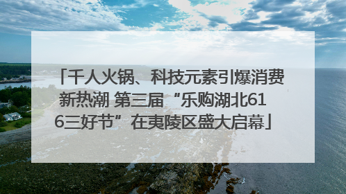 千人火锅、科技元素引爆消费新热潮 第三届“乐购湖北616三好节”在夷陵区盛大启幕