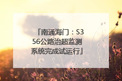 南通海门：S356公路治超监测系统完成试运行