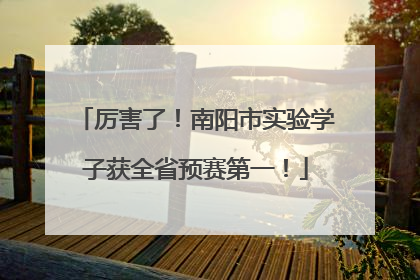 厉害了！南阳市实验学子获全省预赛第一！