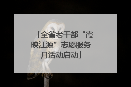 全省老干部“霞映江源”志愿服务月活动启动