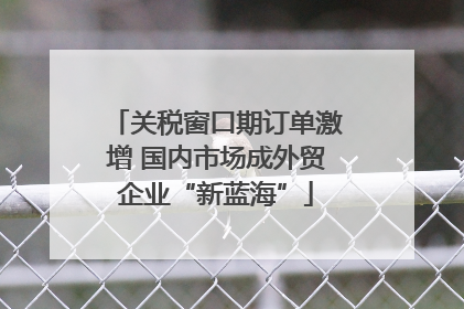 关税窗口期订单激增 国内市场成外贸企业“新蓝海”