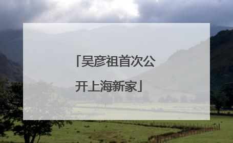 吴彦祖首次公开上海新家