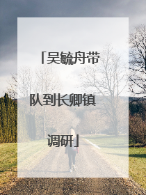吴毓舟带队到长卿镇调研