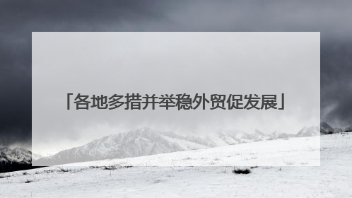 各地多措并举稳外贸促发展