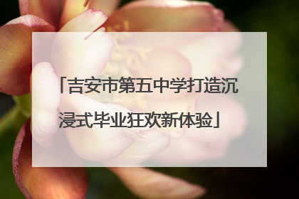 吉安市第五中学打造沉浸式毕业狂欢新体验