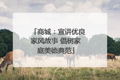 商城：宣讲优良家风故事 倡树家庭美德典范