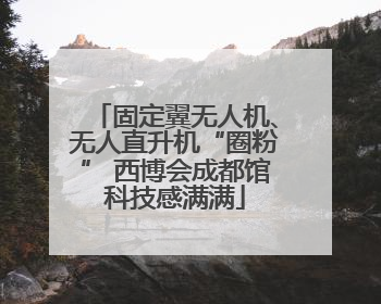 固定翼无人机、无人直升机“圈粉” 西博会成都馆科技感满满