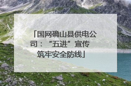 国网确山县供电公司：“五进”宣传 筑牢安全防线