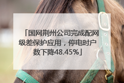 国网荆州公司完成配网级差保护应用，停电时户数下降48.45%