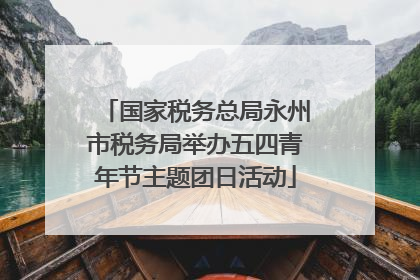 国家税务总局永州市税务局举办五四青年节主题团日活动