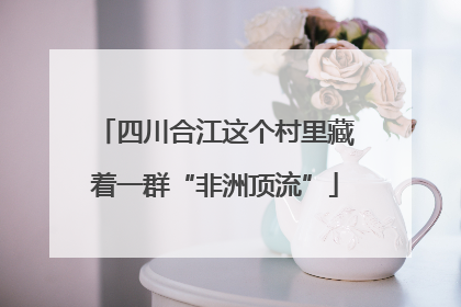 四川合江这个村里藏着一群“非洲顶流”