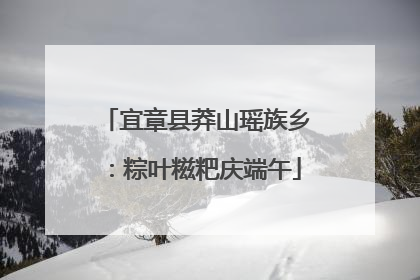 宜章县莽山瑶族乡：粽叶糍粑庆端午