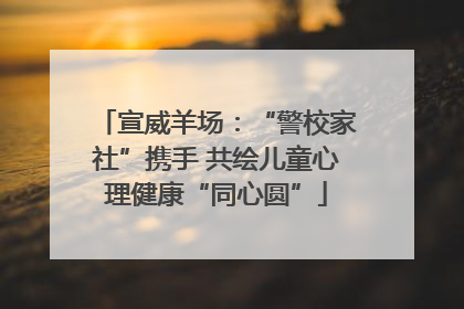 宣威羊场：“警校家社”携手 共绘儿童心理健康“同心圆”