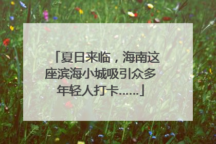 夏日来临，海南这座滨海小城吸引众多年轻人打卡……
