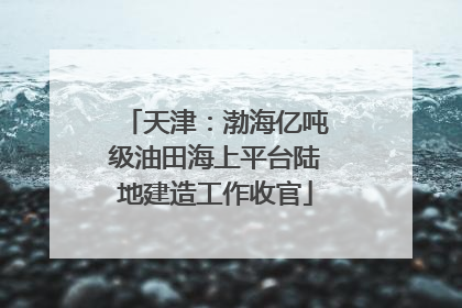 天津：渤海亿吨级油田海上平台陆地建造工作收官