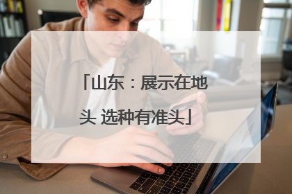 山东：展示在地头 选种有准头