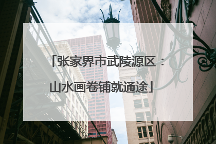 张家界市武陵源区：山水画卷铺就通途