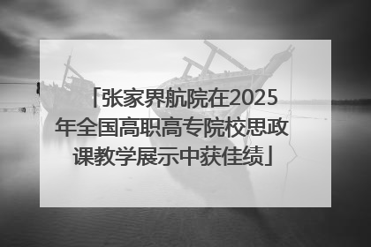 张家界航院在2025年全国高职高专院校思政课教学展示中获佳绩