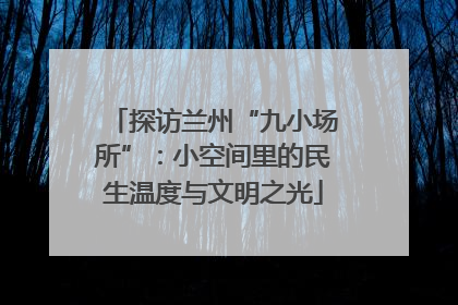 探访兰州“九小场所”：小空间里的民生温度与文明之光
