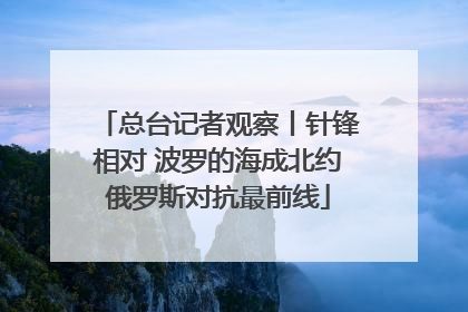 总台记者观察丨针锋相对 波罗的海成北约俄罗斯对抗最前线