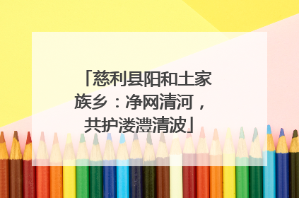 慈利县阳和土家族乡：净网清河，共护溇澧清波
