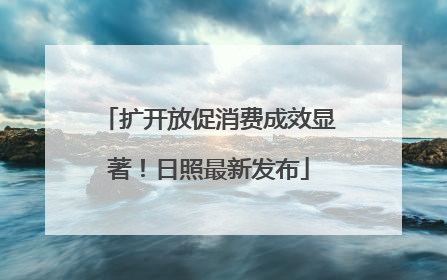 扩开放促消费成效显著！日照最新发布