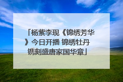 杨紫李现《锦绣芳华》今日开播 锦绣牡丹镌刻盛唐家国华章