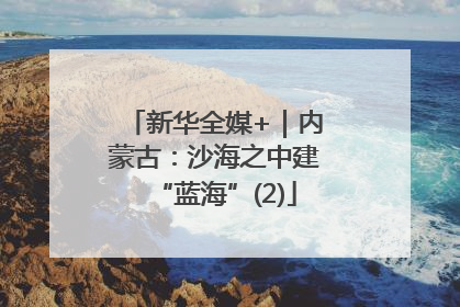 新华全媒+｜内蒙古：沙海之中建“蓝海”(2)